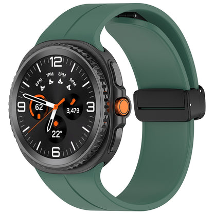 Techsuit W011 Strap for Samsung Galaxy Watch 8 Classic / Watch8 44mm / Watch 8 40mm, Dark Green