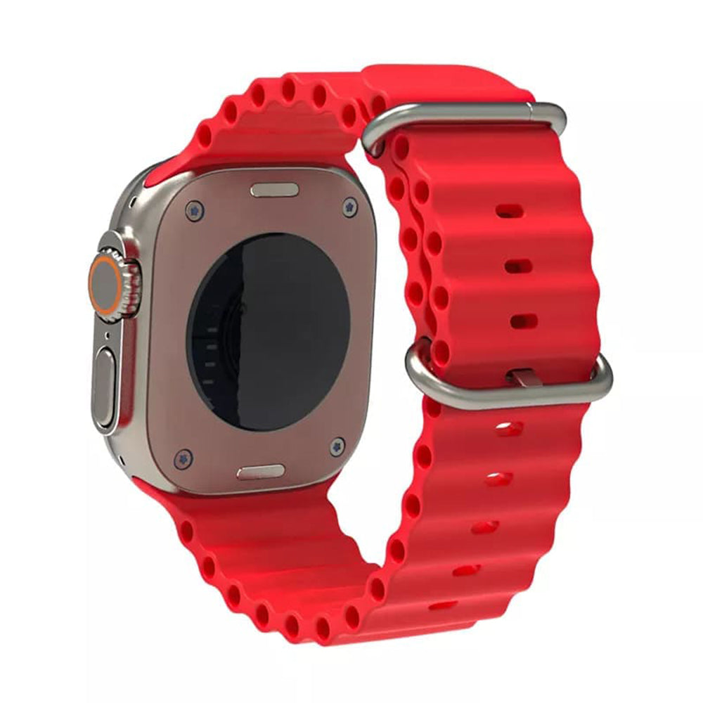 Techsuit W038 Strap for Apple Watch 49mm / 46mm / 45mm / 44mm / 42mm Series, Red