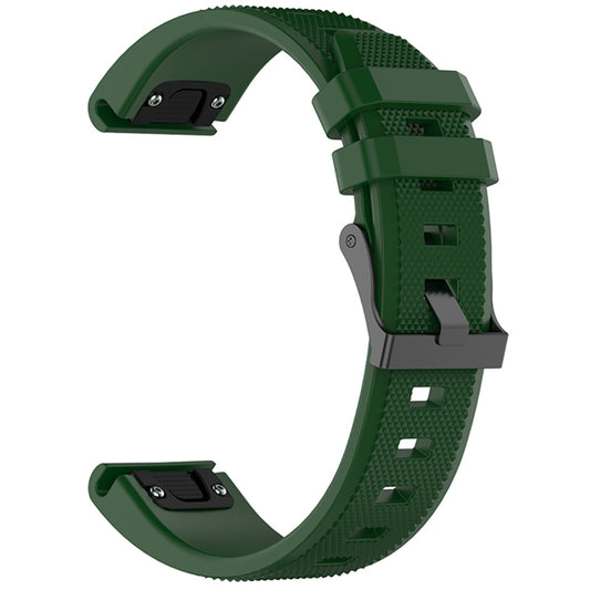 Techsuit W058 Strap for Garmin Watch Fenix Series, 26mm, Dark Green