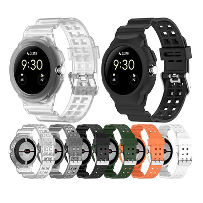 Techsuit W065 Strap for Google Pixel Watch 3 41mm / Watch 2 / Watch, Black