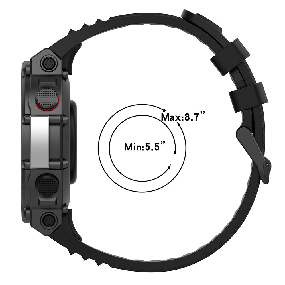 Techsuit W067 Strap for Amazfit T-Rex 2, Black