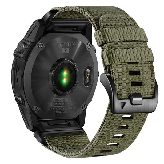 Techsuit W070 Strap for Garmin Instinct / Approach / Fenix Watch Series, 20mm, Dark Green