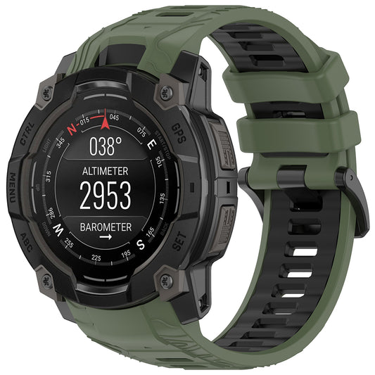 Techsuit W077 Strap for Garmin Instinct 3 50mm Solar / Instinct 3 50mm, Green