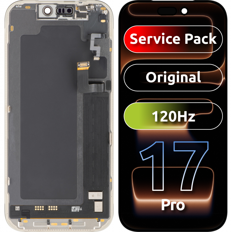 Apple iPhone 17 Pro Display with Touchscreen, Frame, Black, Service Pack 661-56125