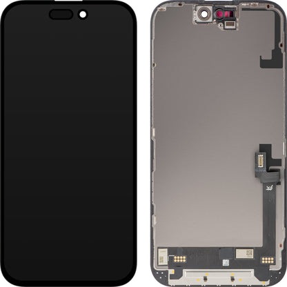 JK Touchscreen Display for Apple iPhone 16, with Frame, Movable In-Cell IC LCD Version, Black