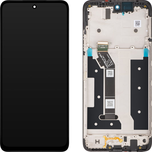 Motorola Moto G35 Touchscreen Display, with Frame, Black, Service Pack 5D68C28856 