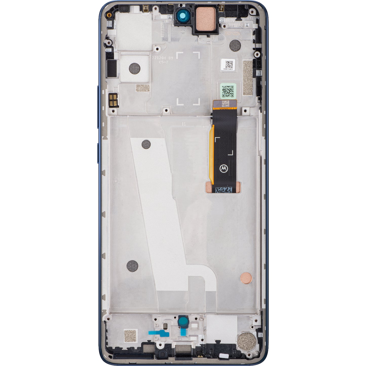 Touchscreen Display Motorola Edge 30, with Frame, Meteorite Gray, Service Pack 5D68C20584
