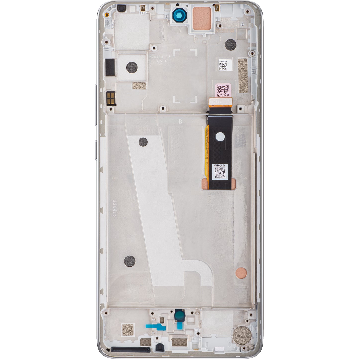 Touchscreen Display Motorola Edge 30, with Frame, Silver, Service Pack 5D68C20586