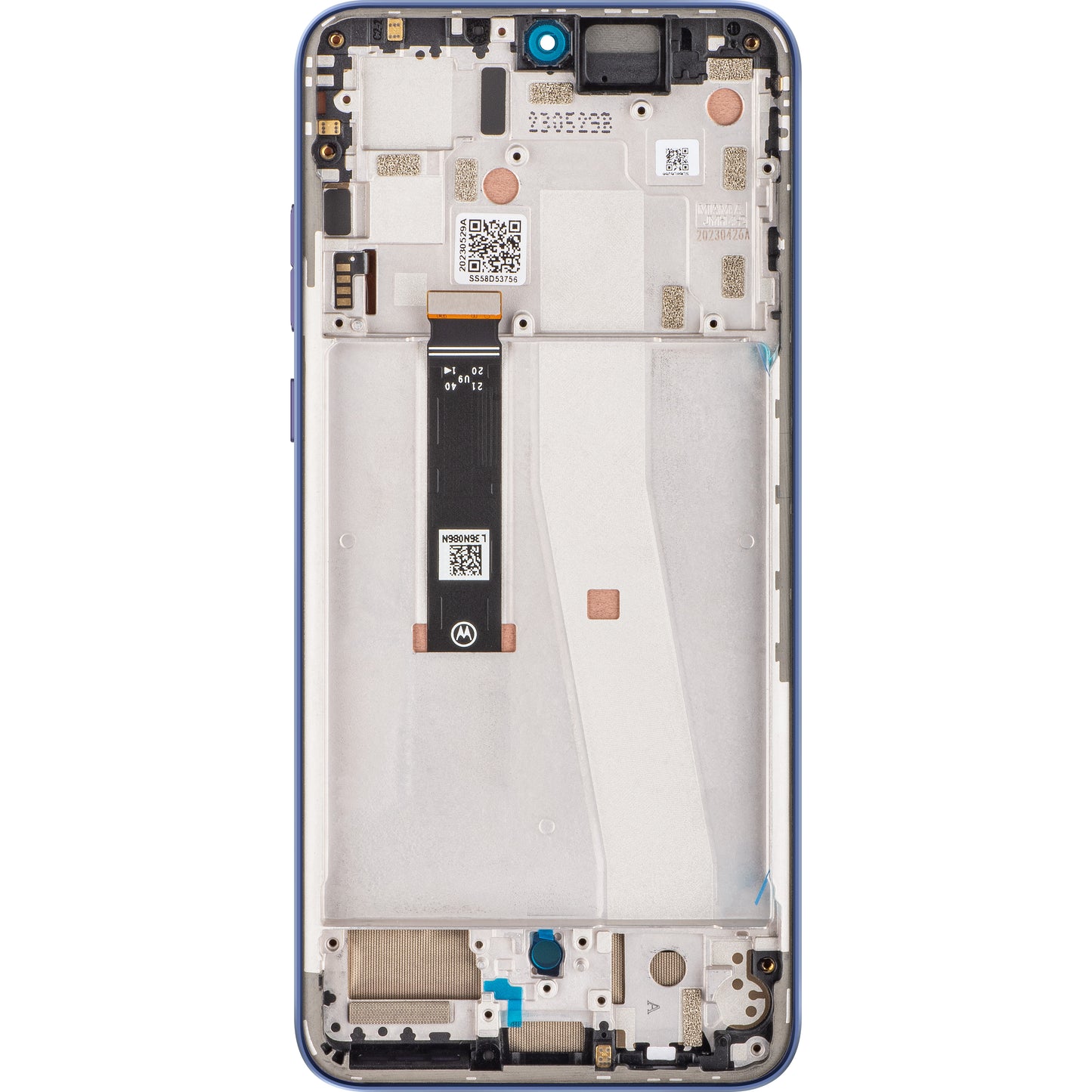 Motorola Edge 30 Neo Touchscreen Display, with Frame, Purple (Very Peri), Service Pack 5D68C21405 