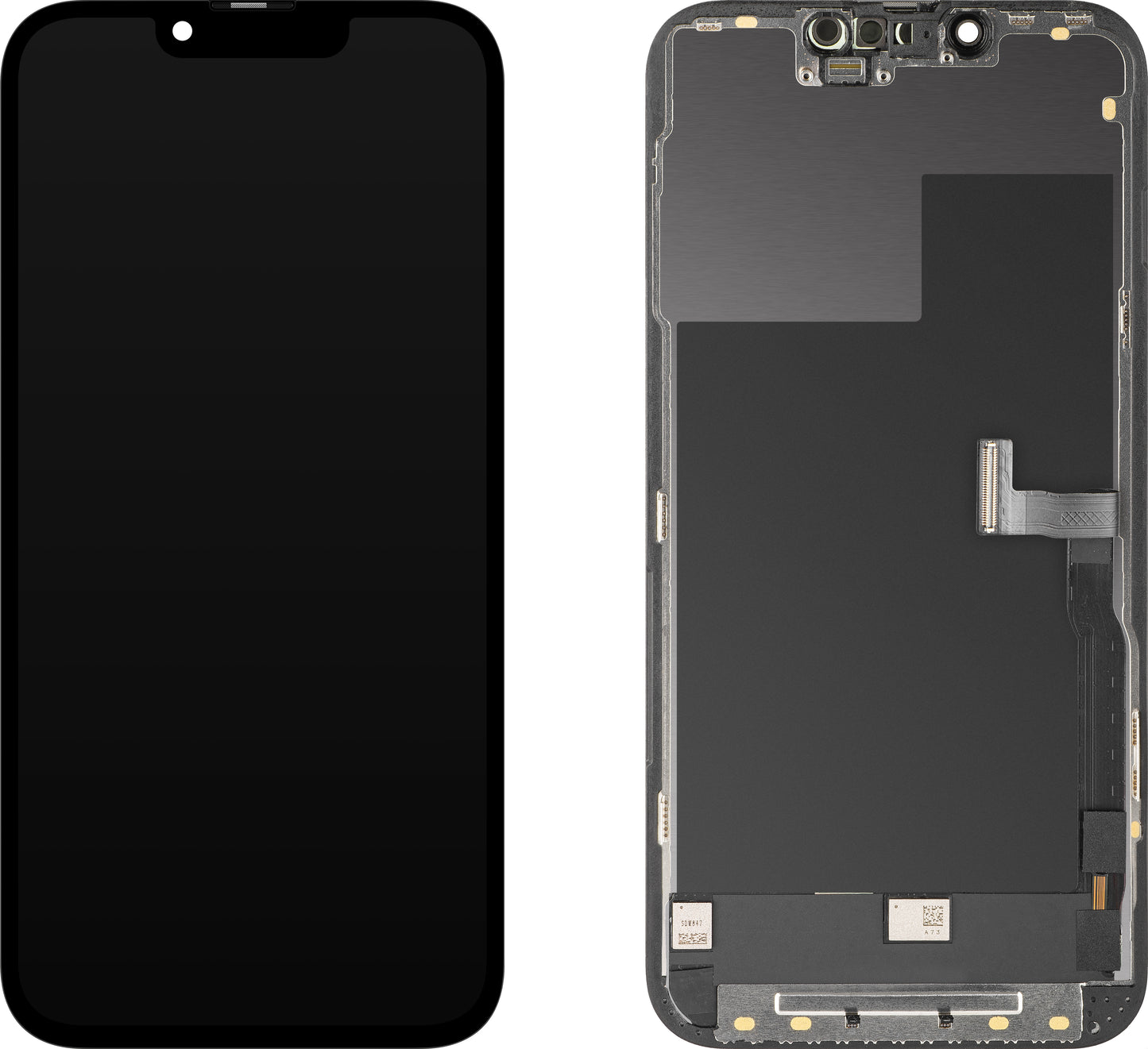 MP Touchscreen Display compatible with Apple iPhone 13 Pro, with Frame, OLED FHD Diagnostic Version, Black