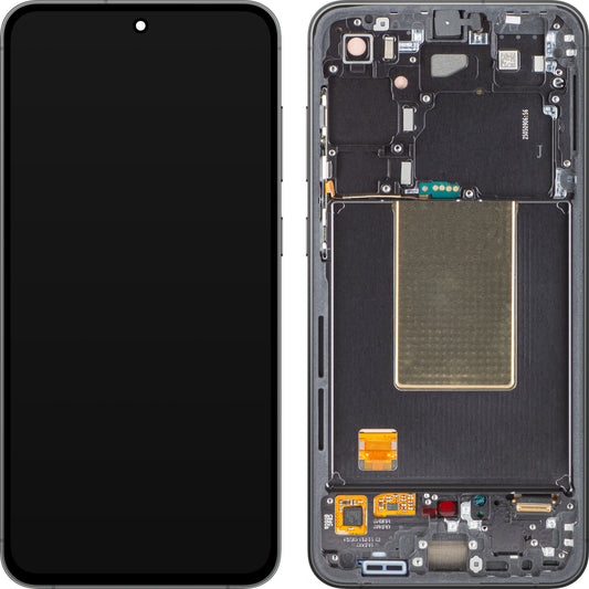 Samsung Galaxy S24 FE S721 Touchscreen Display Samsung Galaxy S24 FE S721, with Frame, Black (Graphite), Service Pack GH82-35848A 