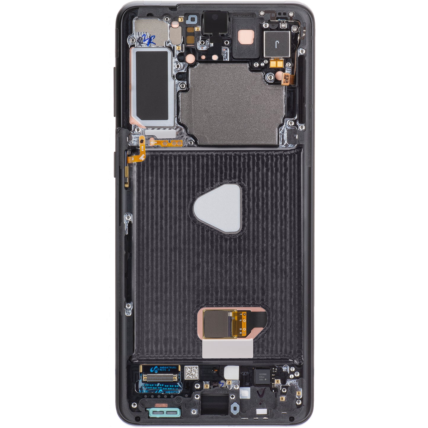 Touchscreen Display Samsung Galaxy S21+ 5G G996, with Frame, Black, Service Pack GH82-27268A