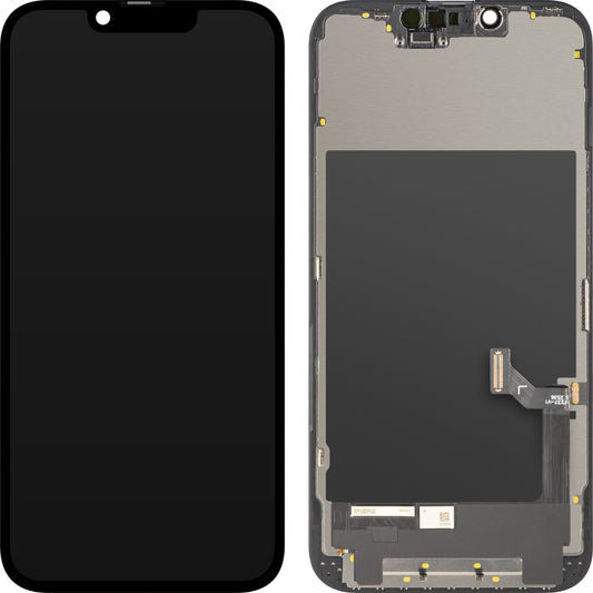ZY Touchscreen Display for Apple iPhone 17e / 16e, with Frame, Movable In-Cell IC LCD Version, Black
