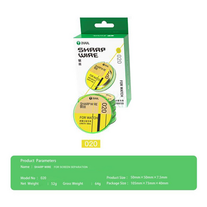 Molybdenum Wire 2UUL 020 GS for Watch, 100m