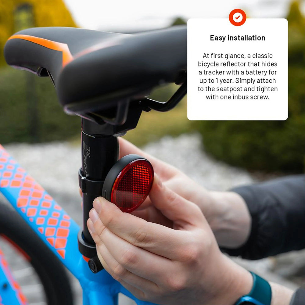 Fixed SmartTag Bike for iOS Series, Black