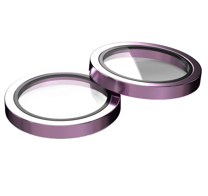 Etteri Rear Camera Protective Film for Apple iPhone 16 Plus / 16, Tempered Glass, Pink
