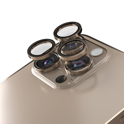 Etteri Rear Camera Protective Film for Apple iPhone 16 Pro Max / 16 Pro, Tempered Glass, Bronze
