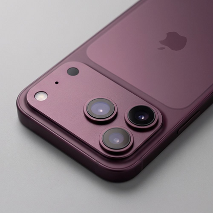 Tech-Protect CamFull Fit+ Rear Camera Protective Film for Apple iPhone 18 Pro Max, Tempered Glass, Burgundy