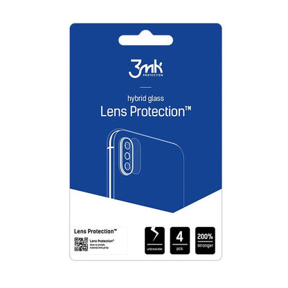 Back Camera Protection Film 3MK Protection for Oppo Find X9, Tempered Glass, Set of 4 pieces, Transparent