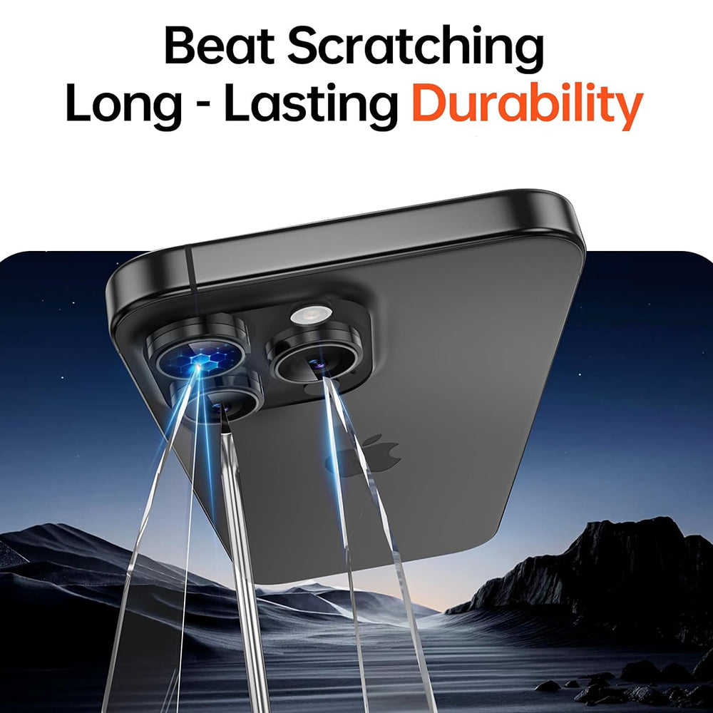 Back Camera Protection Film 3MK Protection Pro for Apple iPhone 17 Pro Max / 17 Pro, Tempered Glass, Silver