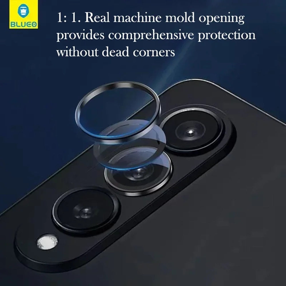 Blueo Rear Camera Protective Film for Samsung Galaxy Z Fold8 Ultra F971 / Z Fold7 F966, Tempered Glass, Black