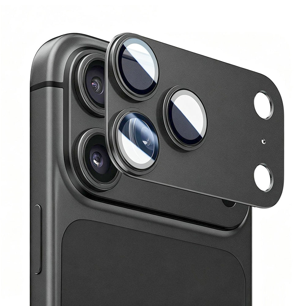 Lito Crown Halo AR + AF Rear Camera Protective Film for Apple iPhone 18 Pro, Tempered Glass, Black