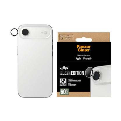 Back Camera Protection Film PanzerGlass Hoops for Apple iPhone 17 Air, Tempered Glass, Transparent