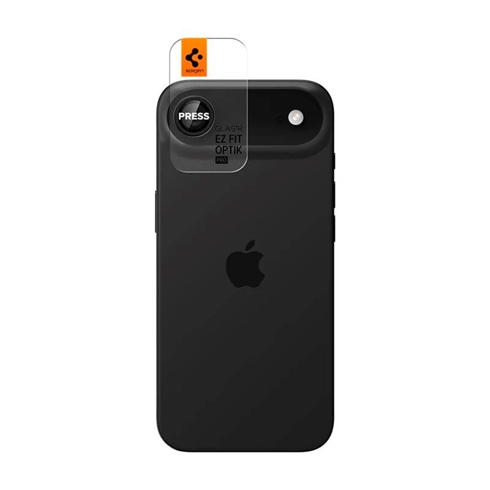 Rear Camera Protection Film Spigen GlastR EZ FIT Optik Pro for Apple iPhone 17 Air, Tempered Glass, Set of 2 pieces, Black
