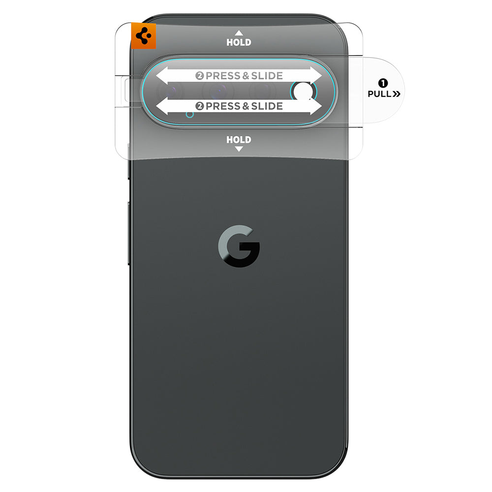 Spigen GlastR EZ FIT Optik Pro Rear Camera Protective Film for Google Pixel 11 Pro, Tempered Glass, Set of 2 pieces, Black AGL11484