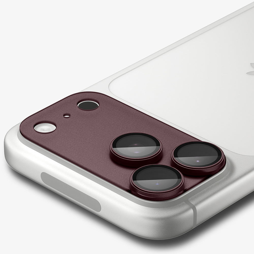 Spigen GlastR EZ FIT Optik Pro XL Rear Camera Protective Film for Apple iPhone 18 Pro Max, Tempered Glass, Burgundy AGL12040