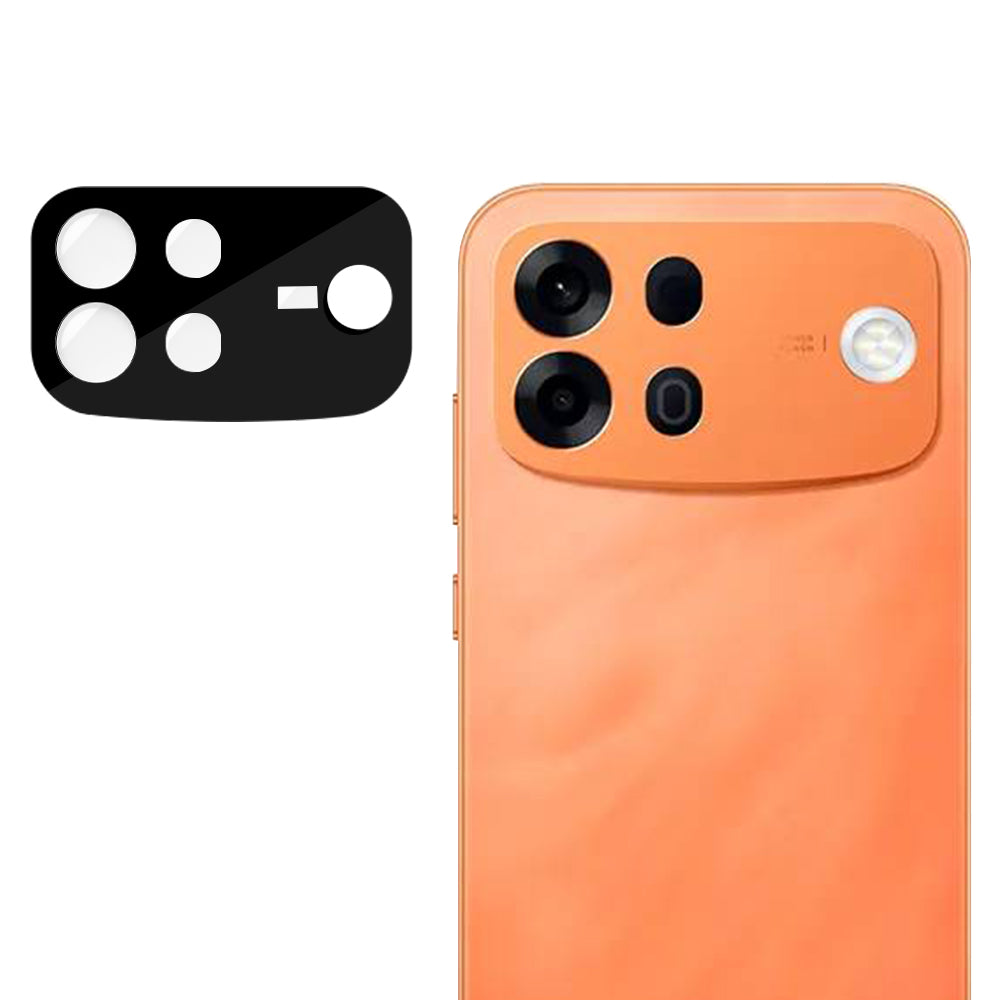 Techsuit Rear Camera Protector for Oppo A7 Pro Max, Tempered Glass, Black