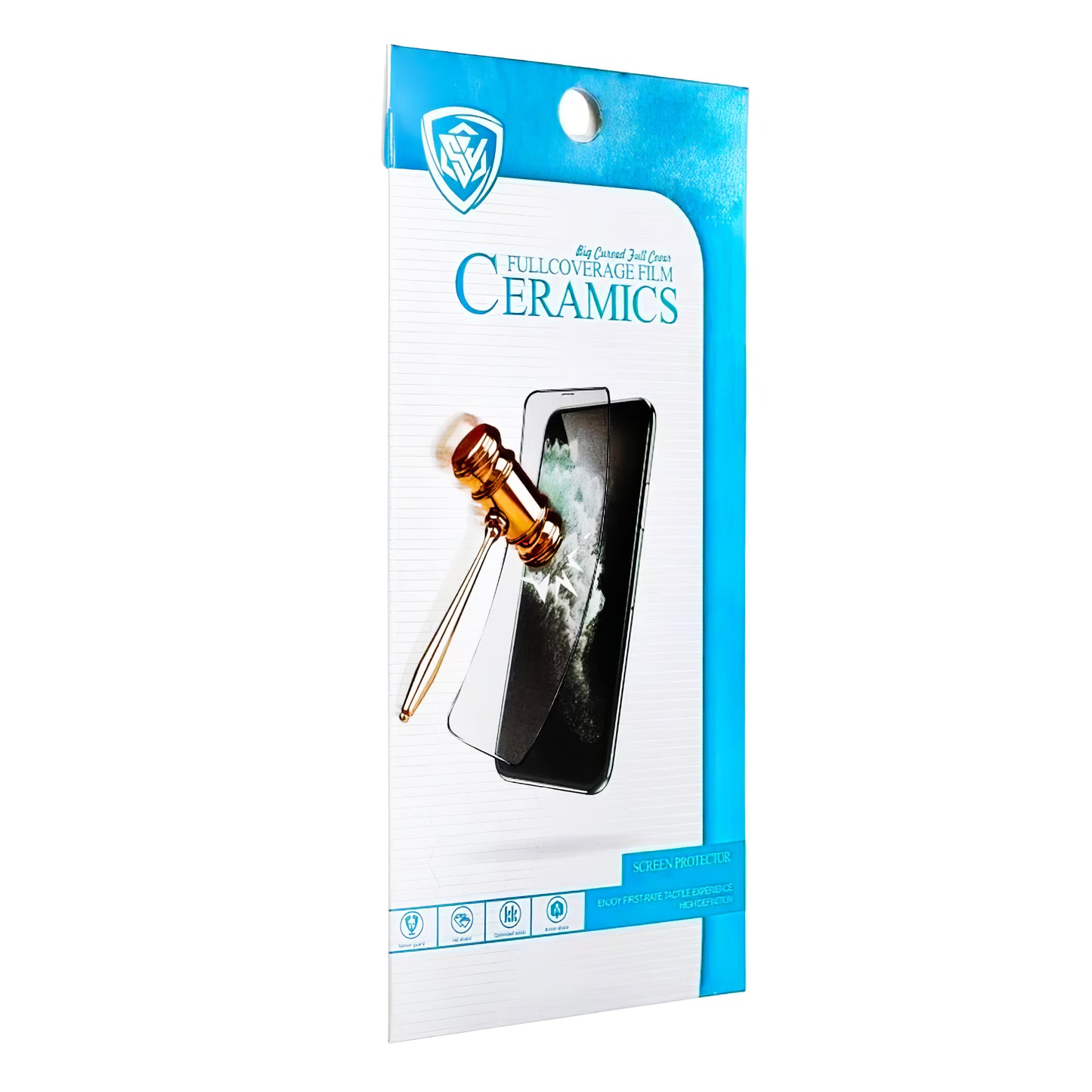 OEM Ceramic Screen Protector for Samsung Galaxy A15 5G A156 / A15 A155 / A25 A256, Flexible Glass, Full Glue, 5D, Black 