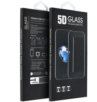 OEM Screen Protector for Samsung Galaxy A37 5G, Tempered Glass, Full Glue, 5D, Black