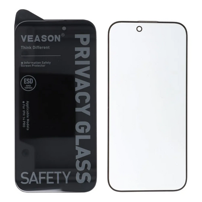 Veason Privacy Screen Protector for Apple iPhone 18 Pro Max / 17 Pro Max, Tempered Glass, Full Glue, 6D