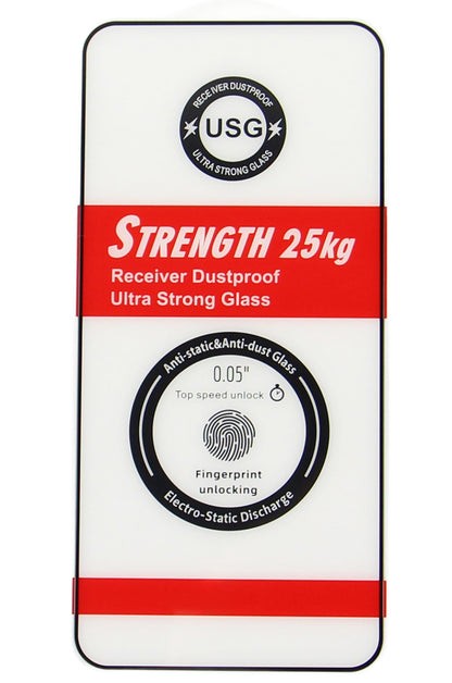 OEM Ultra Strong 25KG Screen Protector for Samsung Galaxy S25 Ultra S938, Tempered Glass, Full Glue, 2.5D, Black