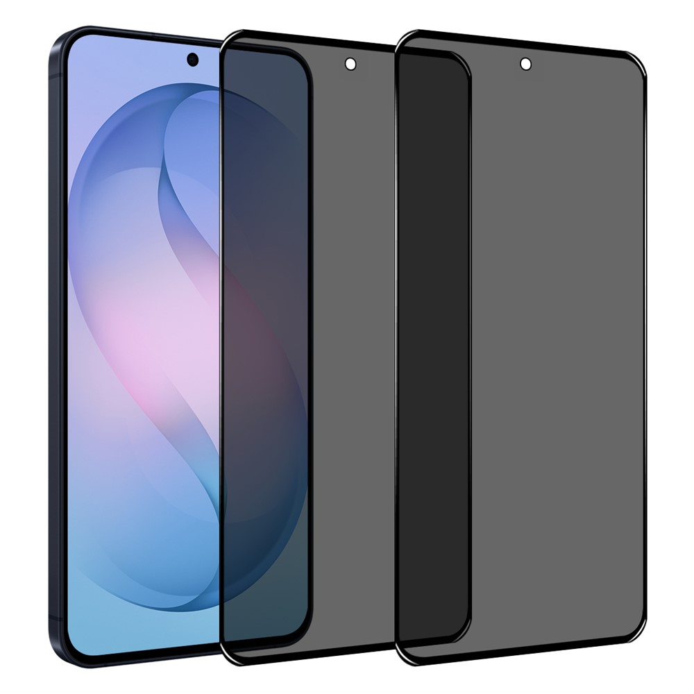Northjo Privacy Screen Protector for Samsung Galaxy S26 FE, Tempered Glass, Full Glue, Set of 2 pieces