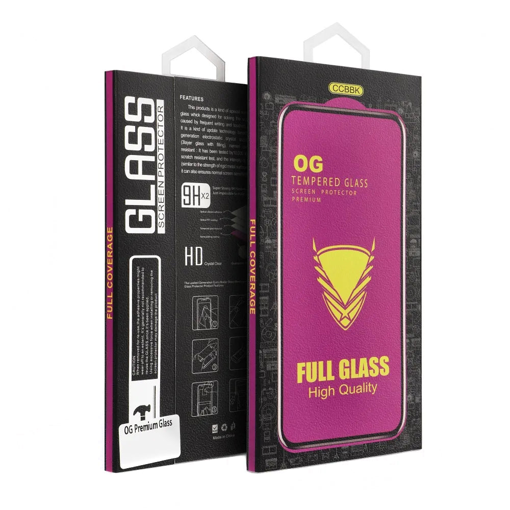 OEM OG Premium Screen Protector for Apple iPhone 17 Pro Max, Tempered Glass, Full Glue, Black