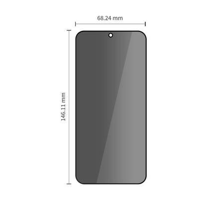 Privacy Tech-Protect Spy+ Screen Protector for Samsung Galaxy S26 S942, Tempered Glass, Full Glue, Set of 2 Pieces