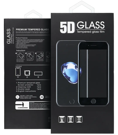 OEM Screen Protector for Motorola Edge 70, Tempered Glass, Full Glue, 5D, Black