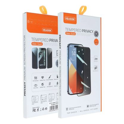 Veason Privacy Screen Protector for Apple iPhone 17, Tempered Glass, Full Glue, 6D