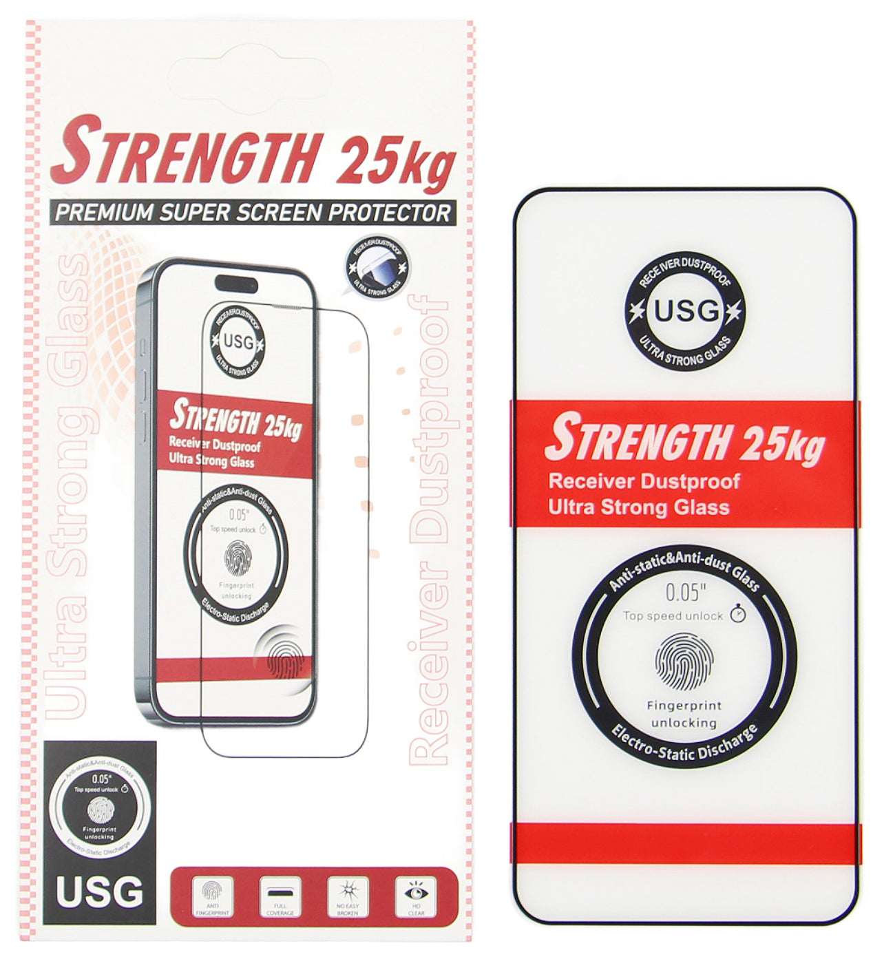 OEM Ultra Strong 25KG Screen Protector for Samsung Galaxy S25 Ultra S938, Tempered Glass, Full Glue, 2.5D, Black