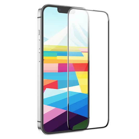 HOCO G16 Screen Protector for Apple iPhone 15 Plus, Tempered Glass, Full Glue, 5D, Black