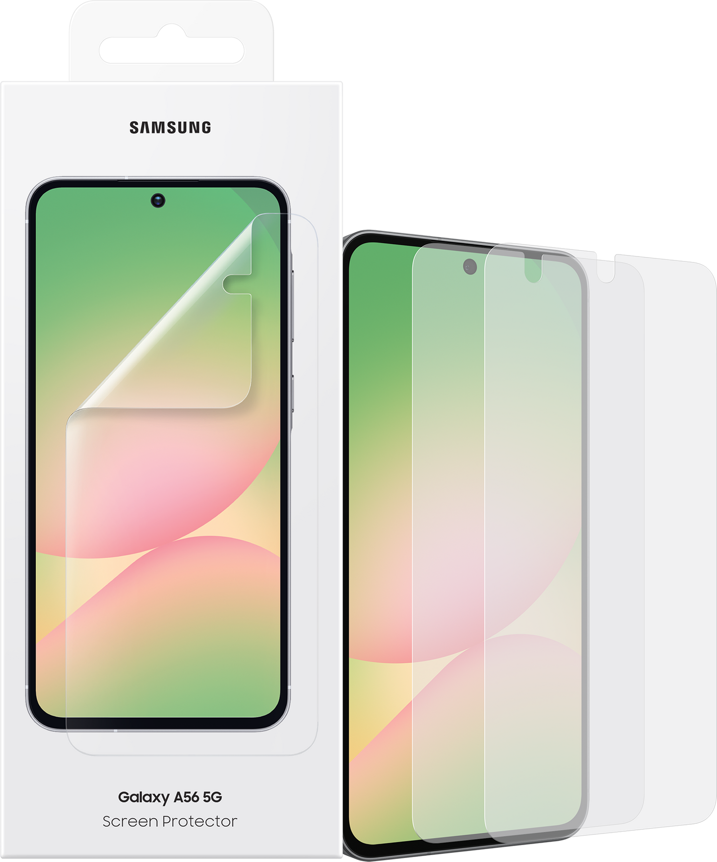 Screen Protector Film for Samsung Galaxy A56 A566, Plastic, Set of 2 pieces EF-UA566CTEGWW