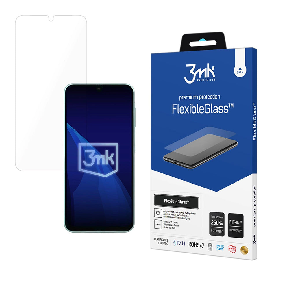 Screen Protection Film 3MK FlexibleGlass for Samsung Galaxy A26 A266 / A16 5G A166 / A16 4G A165 / M16 M166, Flexible Glass, Full Glue