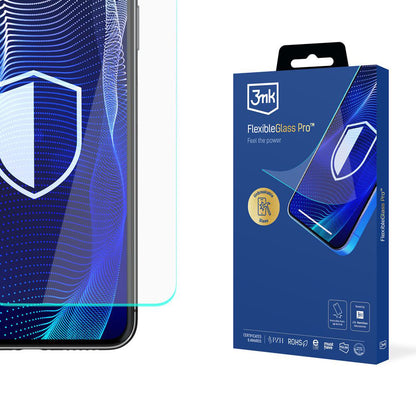 3MK FlexibleGlass Pro Screen Protector for Samsung Galaxy S24 S921, Flexible Glass, Full Glue, Black