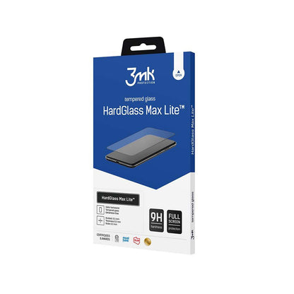 3MK HardGlass Max Lite Screen Protector for Xiaomi Redmi Note 14 Pro 4G / Note 14 Pro+ 5G, Tempered Glass, Full Glue, Black