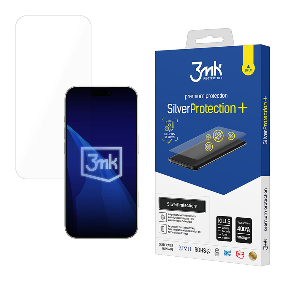 3MK Silver Protect+ Screen Protector for Apple iPhone 17 Pro Max, Plastic