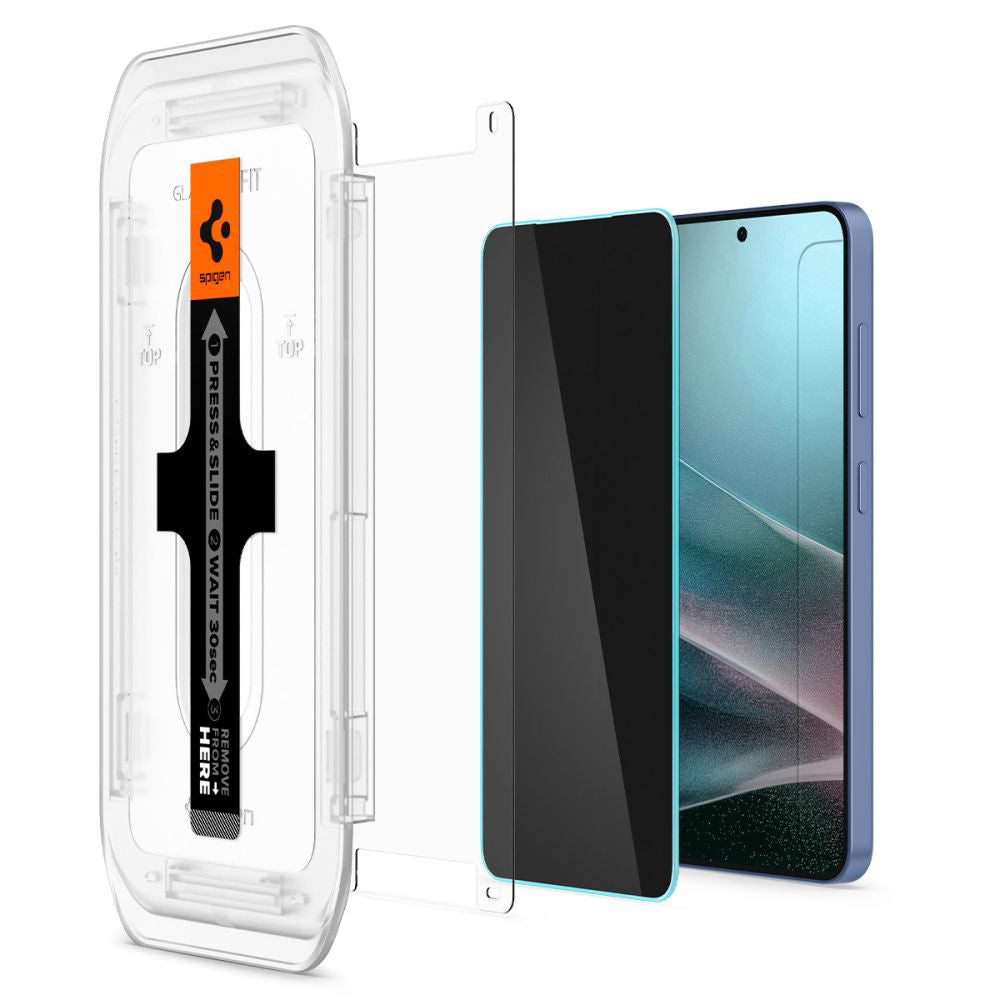 Spigen GlastR EZ FIT HD Privacy Screen Protector for Samsung Galaxy S25+ S936 / S24+ S926, Tempered Glass, Full Glue, Set of 2 Pieces