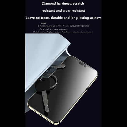 Anank Anti-Fingerprint Screen Protector Film for Apple iPhone 15, Tempered Glass, Full Glue, 2.5D, Black