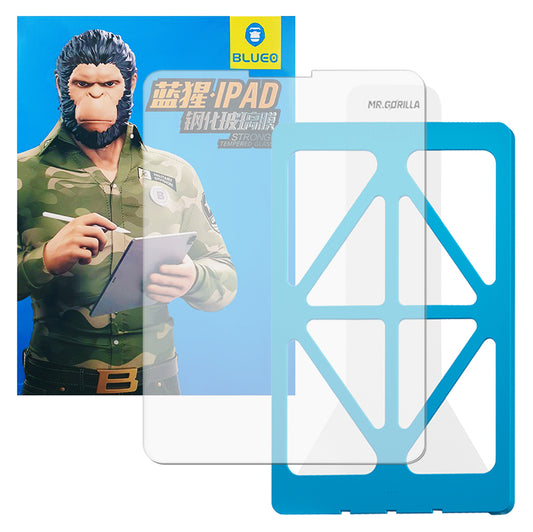 Blueo HD Applicator Pro Screen Protector Film for Apple iPad Pro 12.9 (2022) / Pro 12.9 (2021) / Pro 12.9 (2020), Tempered Glass, Full Glue